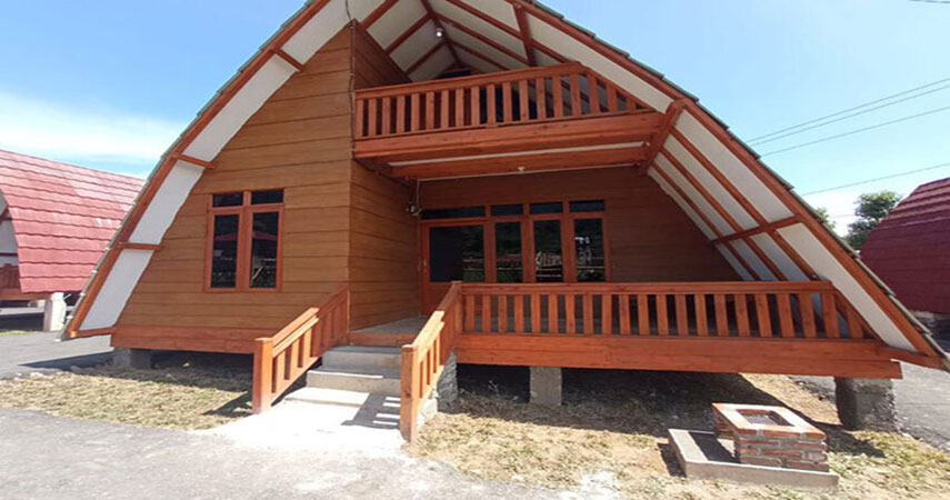 villa santung dusun strawberry walini