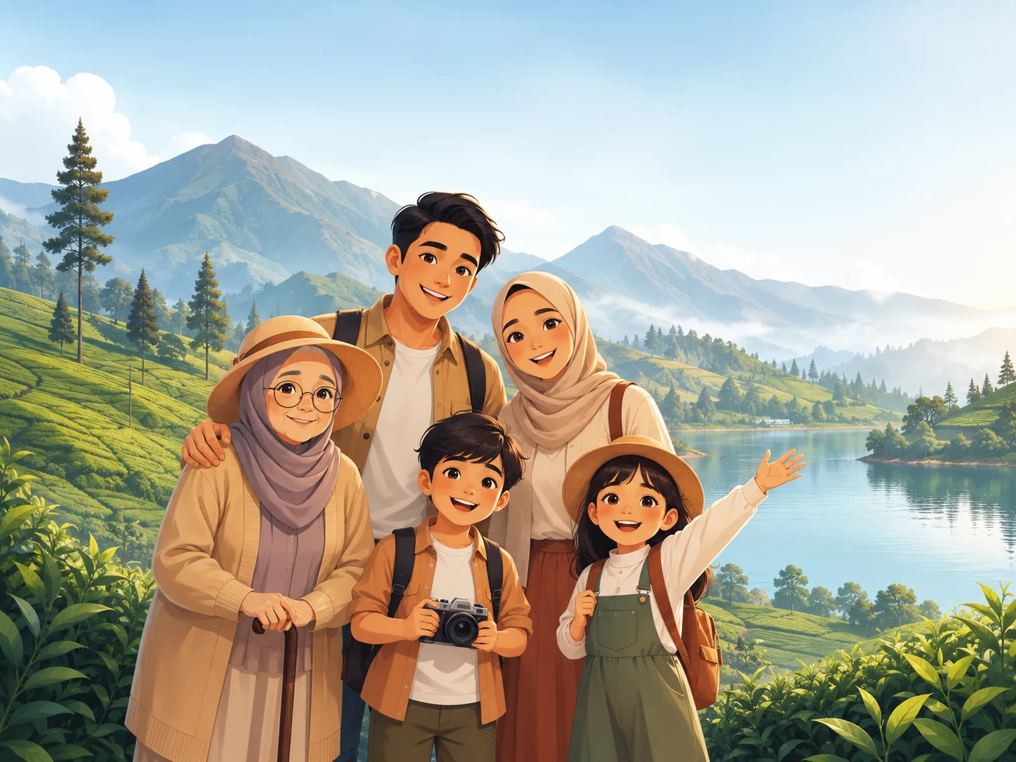 Liburan keluarga di alam Ciwidey