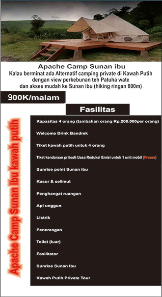 Apache Camp kawah putih ciwidey