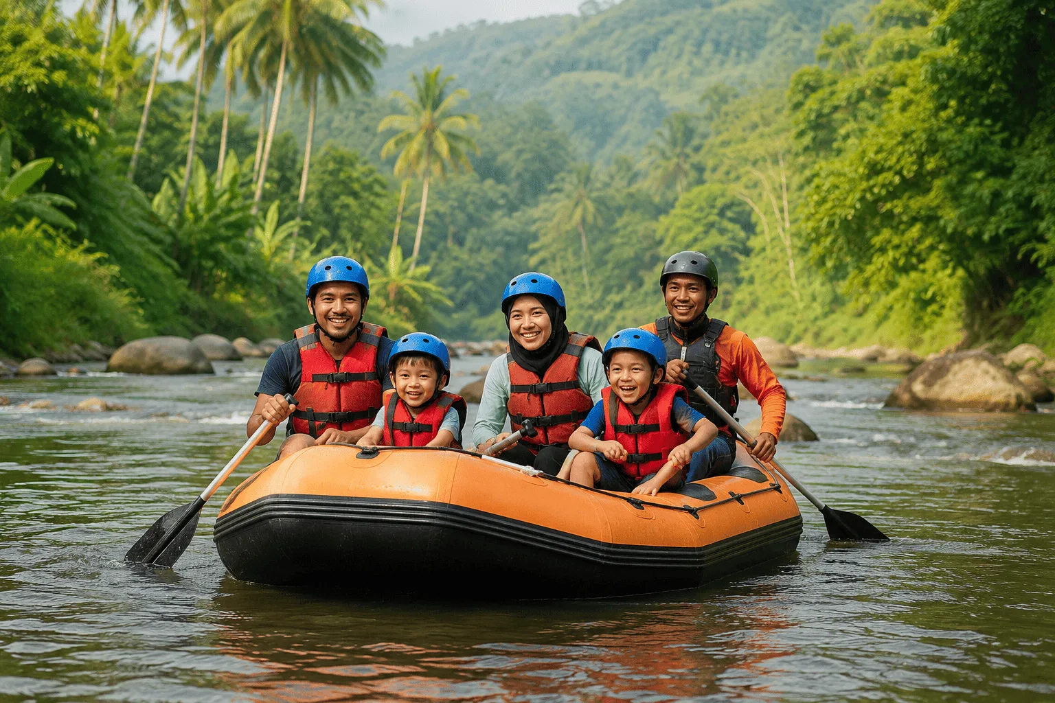 Baby Salamander family rafting experience