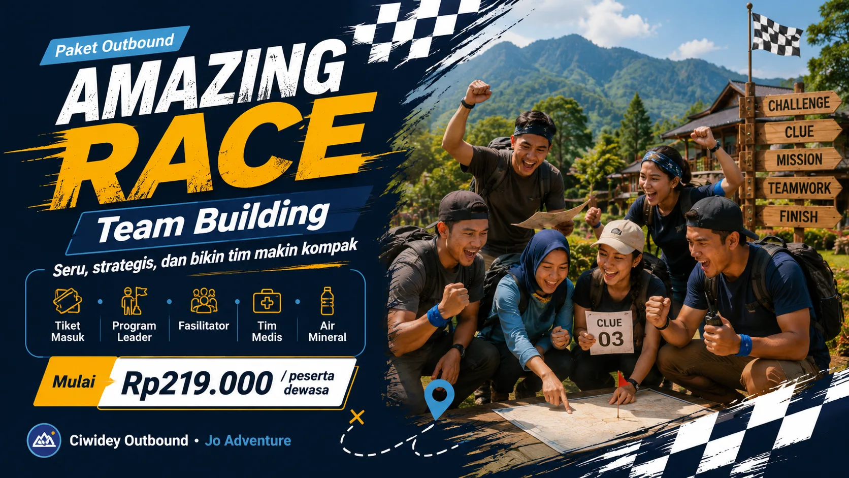 Paket Amazing Race Team Building Jo Adventure