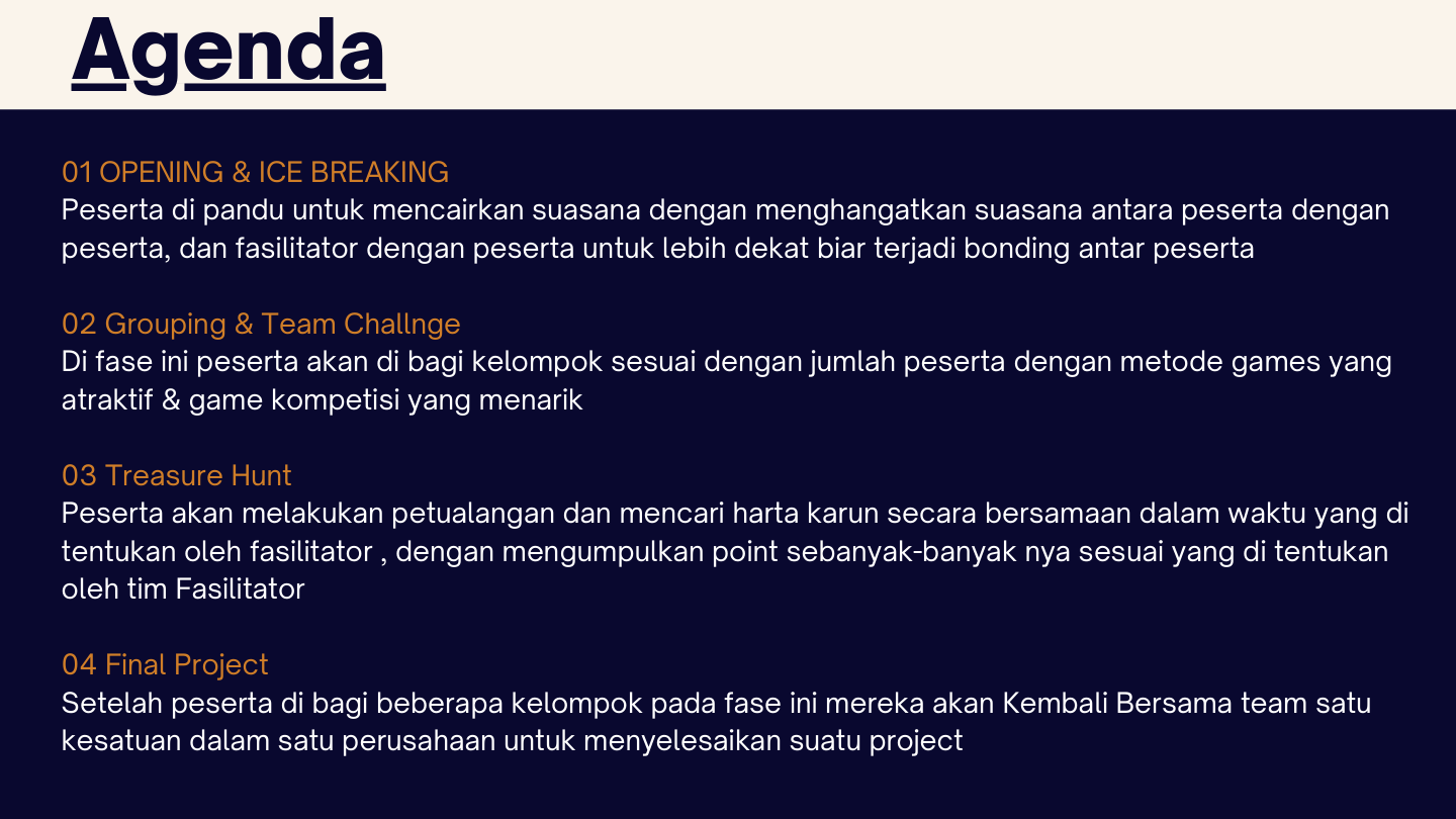 Agenda