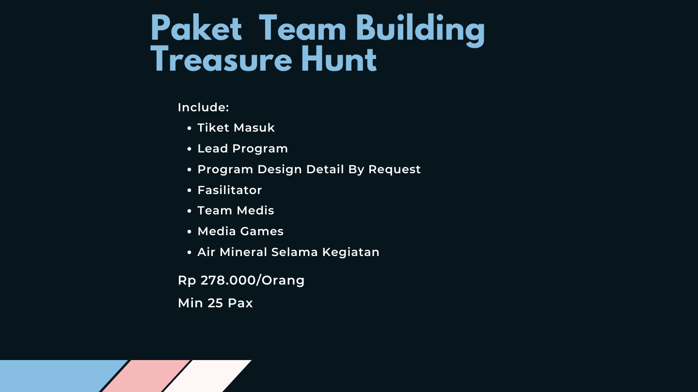 Paket Team Building Treasure Hunt
