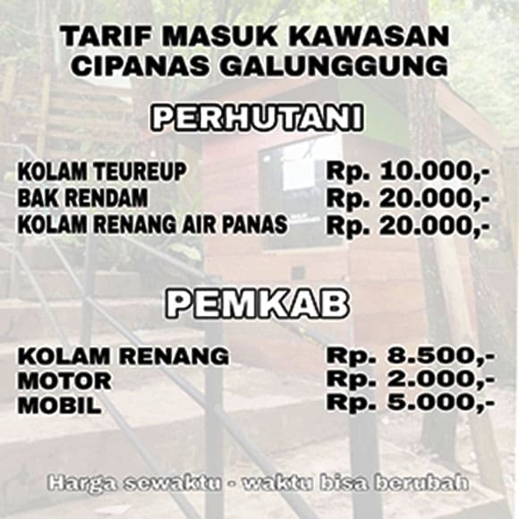 harga tiket wisata gunung galunggung